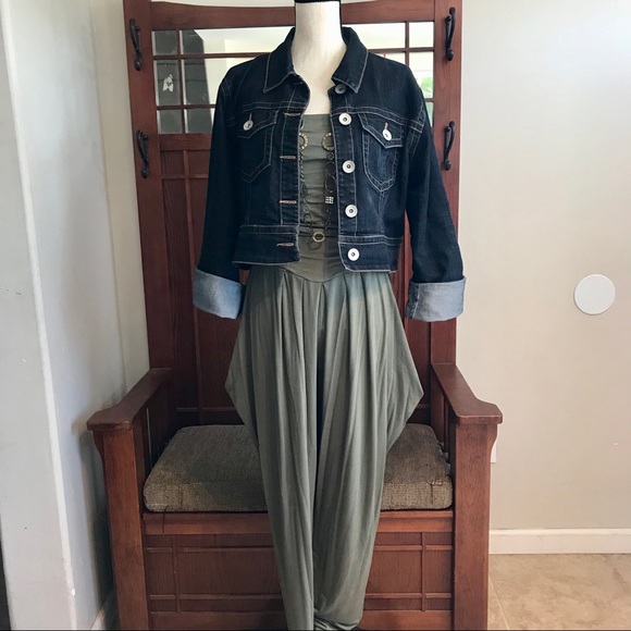 LAST ONE 3X Plus Size Strapless Jumpsuit - Picture 3 of 8